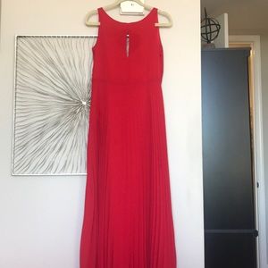 Red formal gown